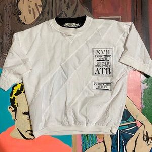 Vintage Street Scenes Short Sleeve Pull Over Banded Shirt